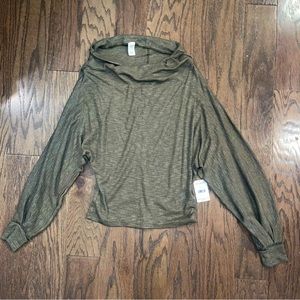 Freepeople Asymmetrical Cowl Neck Line Top